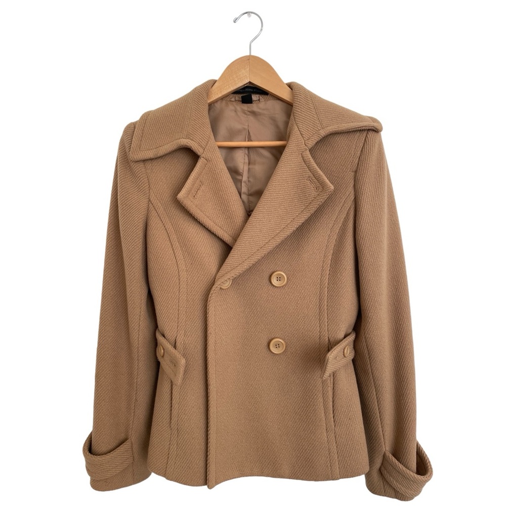 VINTAGE EXPRESS DESIGN STUDIO Wool Long Pea Coat